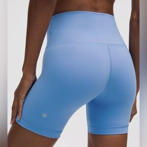 lululemon Wunder Train High-Rise Short 6" in Pool Blue